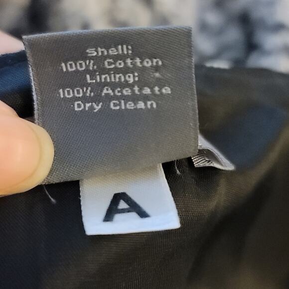 Ann Taylor Black and white scroll skirt - Picture 4 of 6